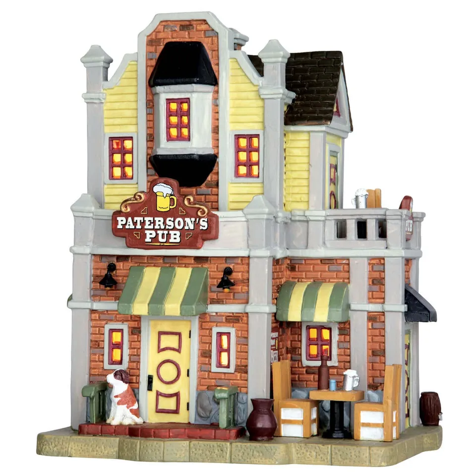 lemax-paterson-s-pub-beleuchtetes-pub-miniaturhaus image 1