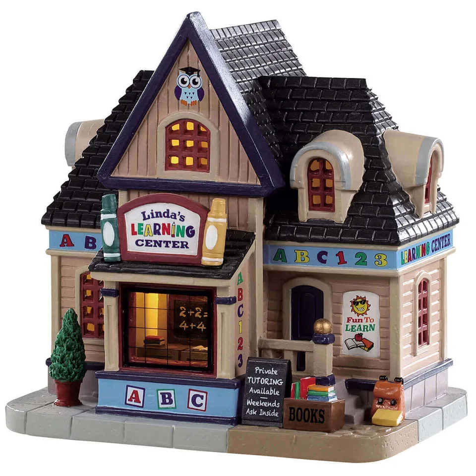 lemax-linda-s-learning-center-beleuchtetes-weihnachtsdorf-geb-ude image 1