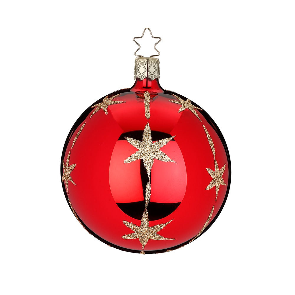 inge-glas-sternenflor-christbaumkugel-8-cm-rot image 1