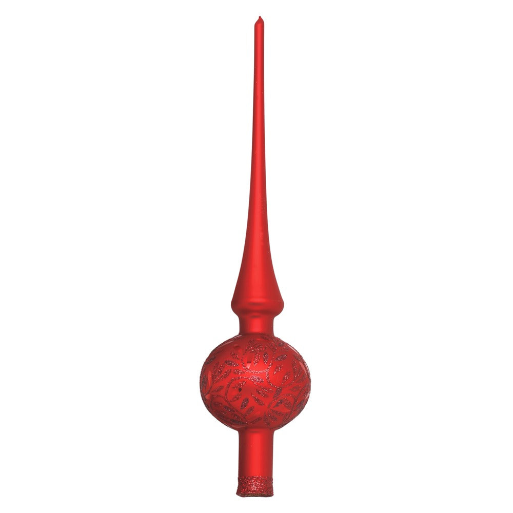 inge-glas-freudentanz-baumspitze-30-cm-rot-matt-7-cm image 1