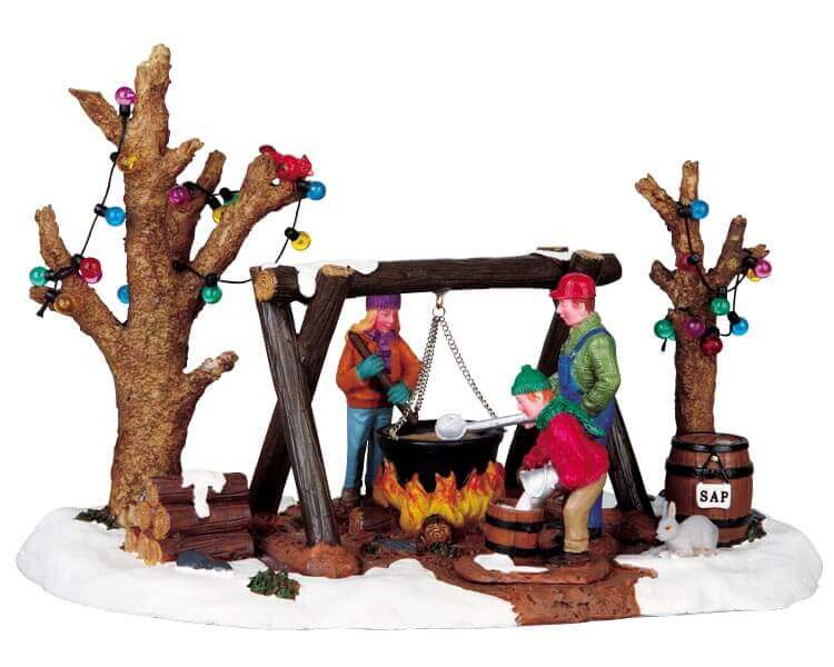 lemax-maple-syrup-time-miniatur-szene image 1