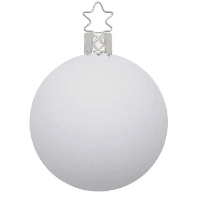 inge-glas-kugel-christbaumkugel-15-cm-porzellanwei-matt image 1