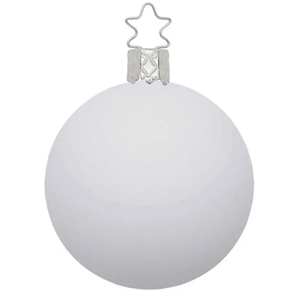 inge-glas-kugel-christbaumkugel-15-cm-porzellanwei-matt image 1