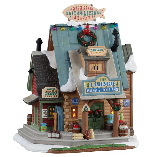 lemax-the-lakeside-market-tackle-shop-beleuchtetes-haus image 1
