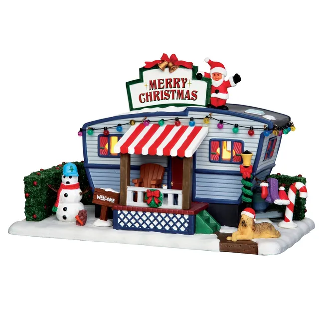lemax-christmas-lane-trailer-miniatur-wohnwagen image 1
