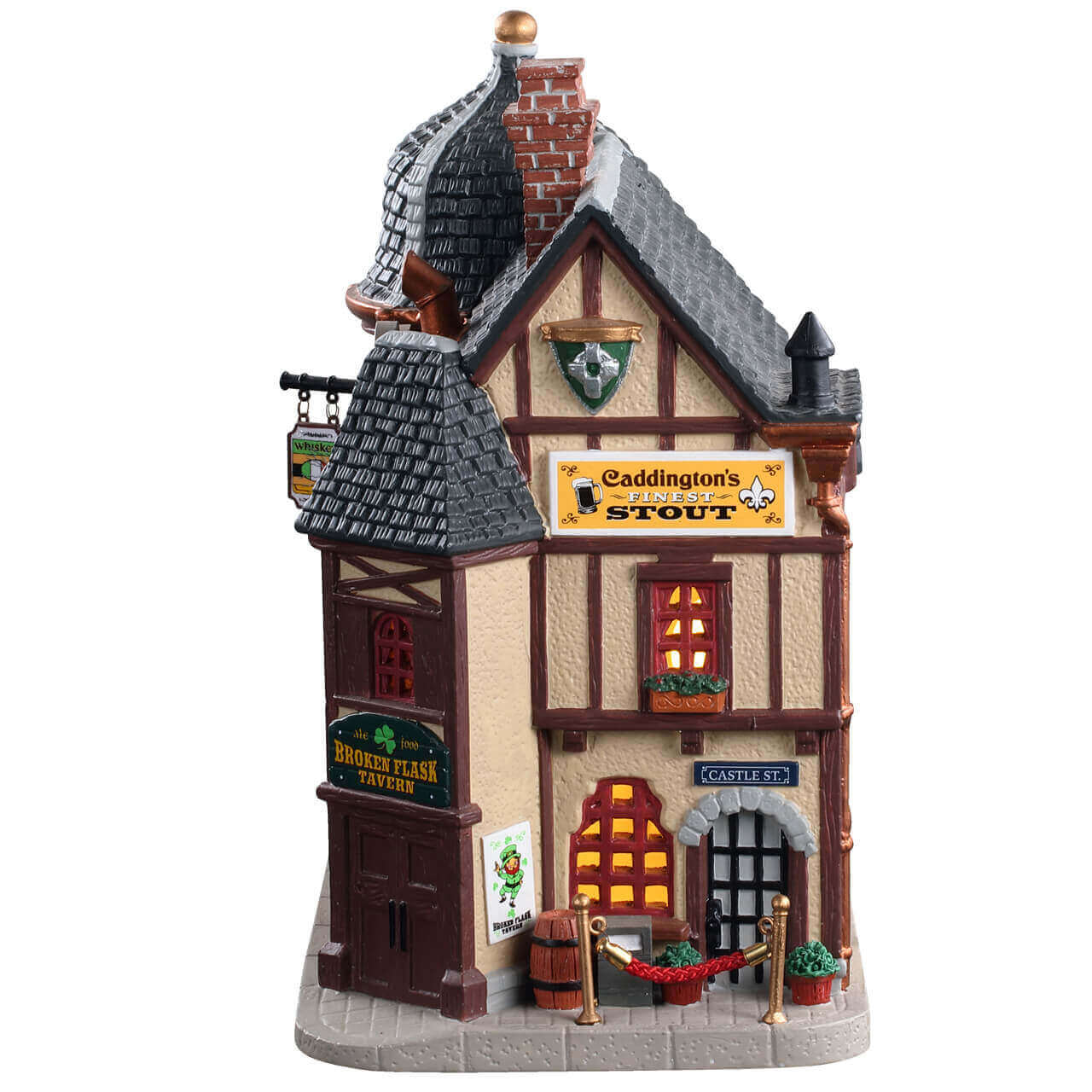 lemax-broken-flask-tavern-beleuchtetes-irish-pub-caddington-village image 3