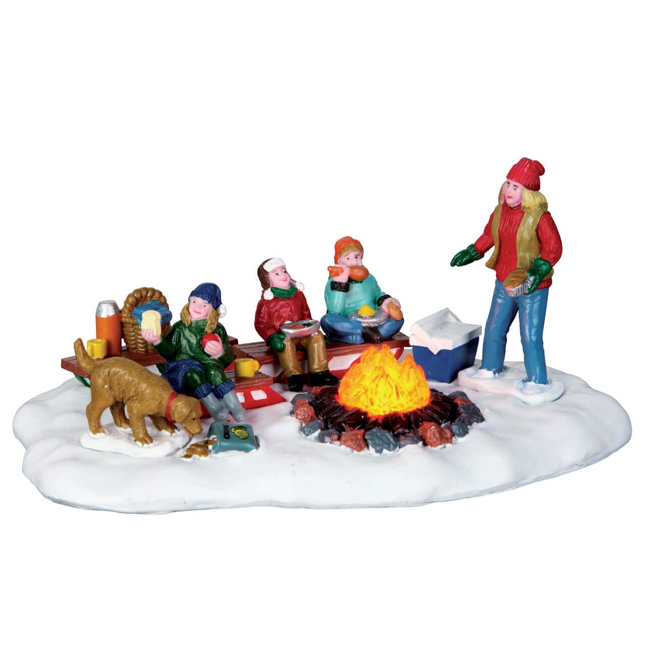 lemax-sledding-potluck-winterliche-szene-mit-schlittenfahrern image 1