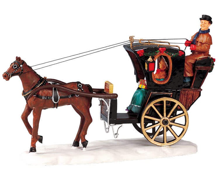 lemax-hansom-cab-miniatur-kutsche image 1