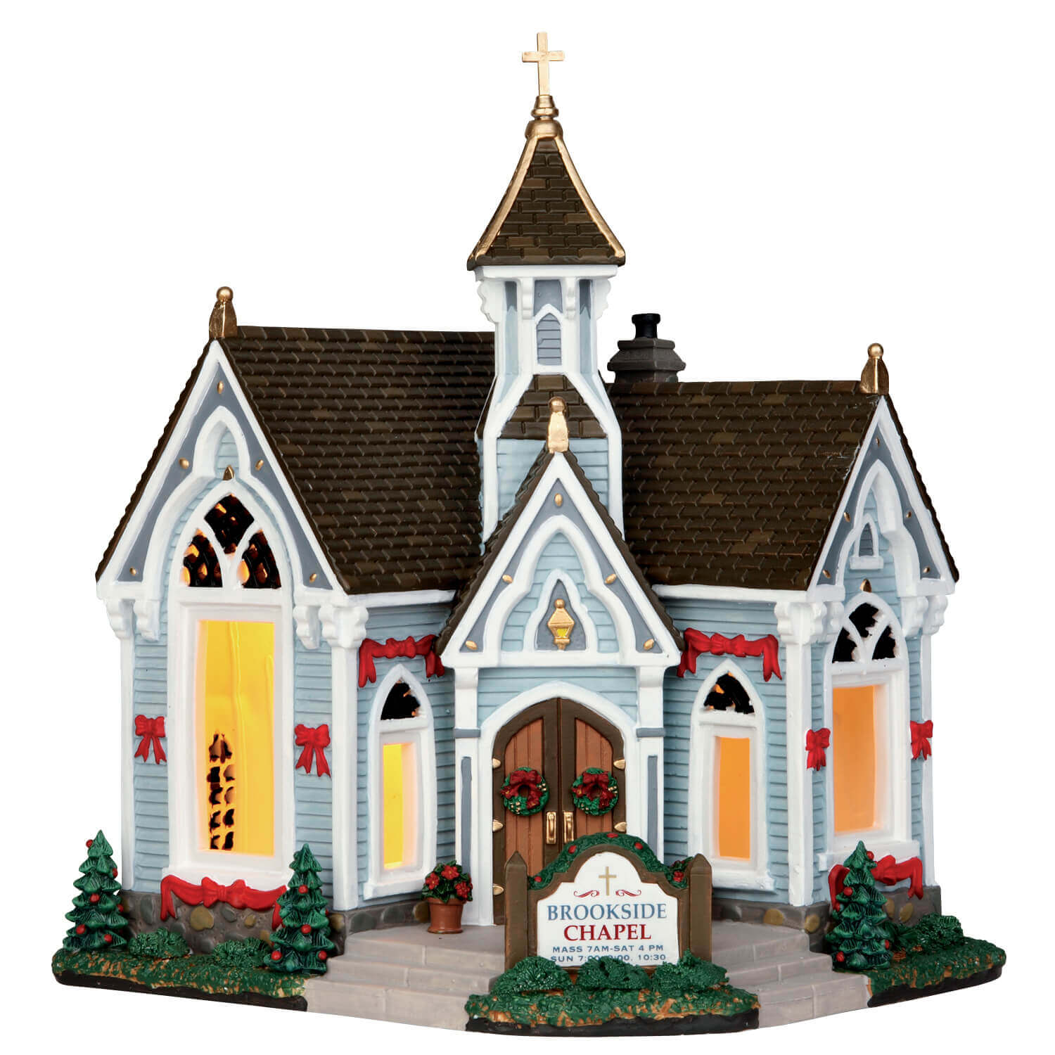 lemax-brookside-chapel-beleuchtetes-miniatur-kirchenhaus image 4