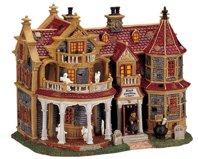 lemax-black-cauldron-inn-spooky-town-gruselhaus image 1