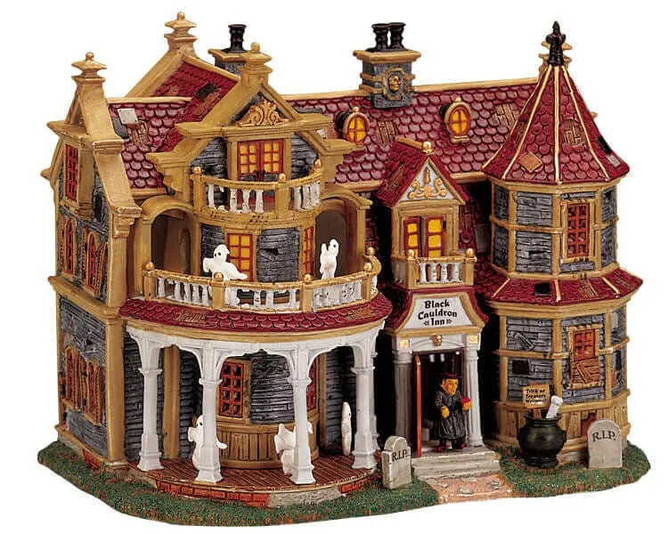 lemax-black-cauldron-inn-spooky-town-gruselhaus image 1