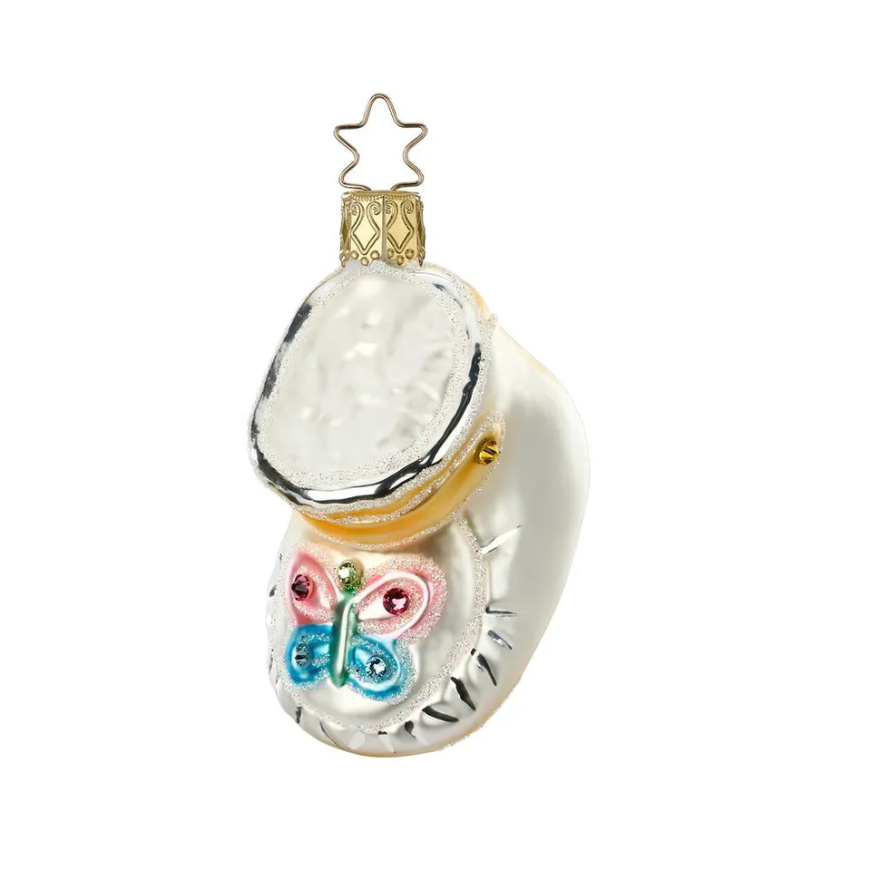 inge-glas-mein-erster-schuh-8-cm-christbaumschmuck-aus-glas-wei image 1