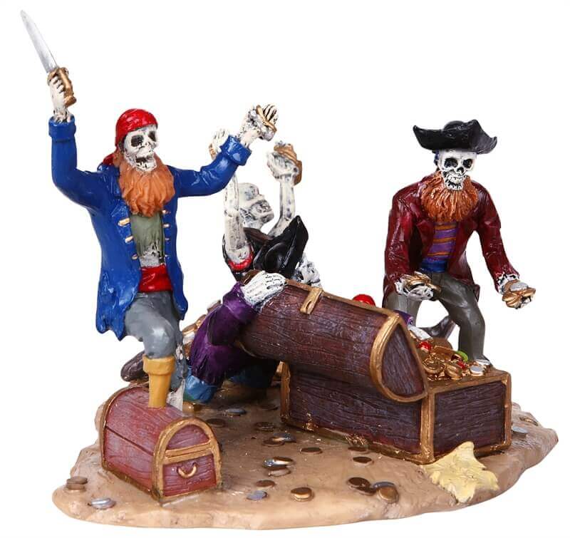 lemax-pirate-s-treasure-chest-spooky-town-piraten-schatztruhe image 2