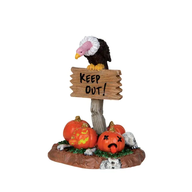 lemax-keep-out-spooky-town-miniatur-accessoire image 1