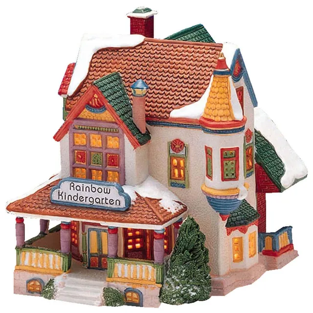 lemax-rainbow-kindergarten-beleuchtetes-miniaturgeb-ude image 1