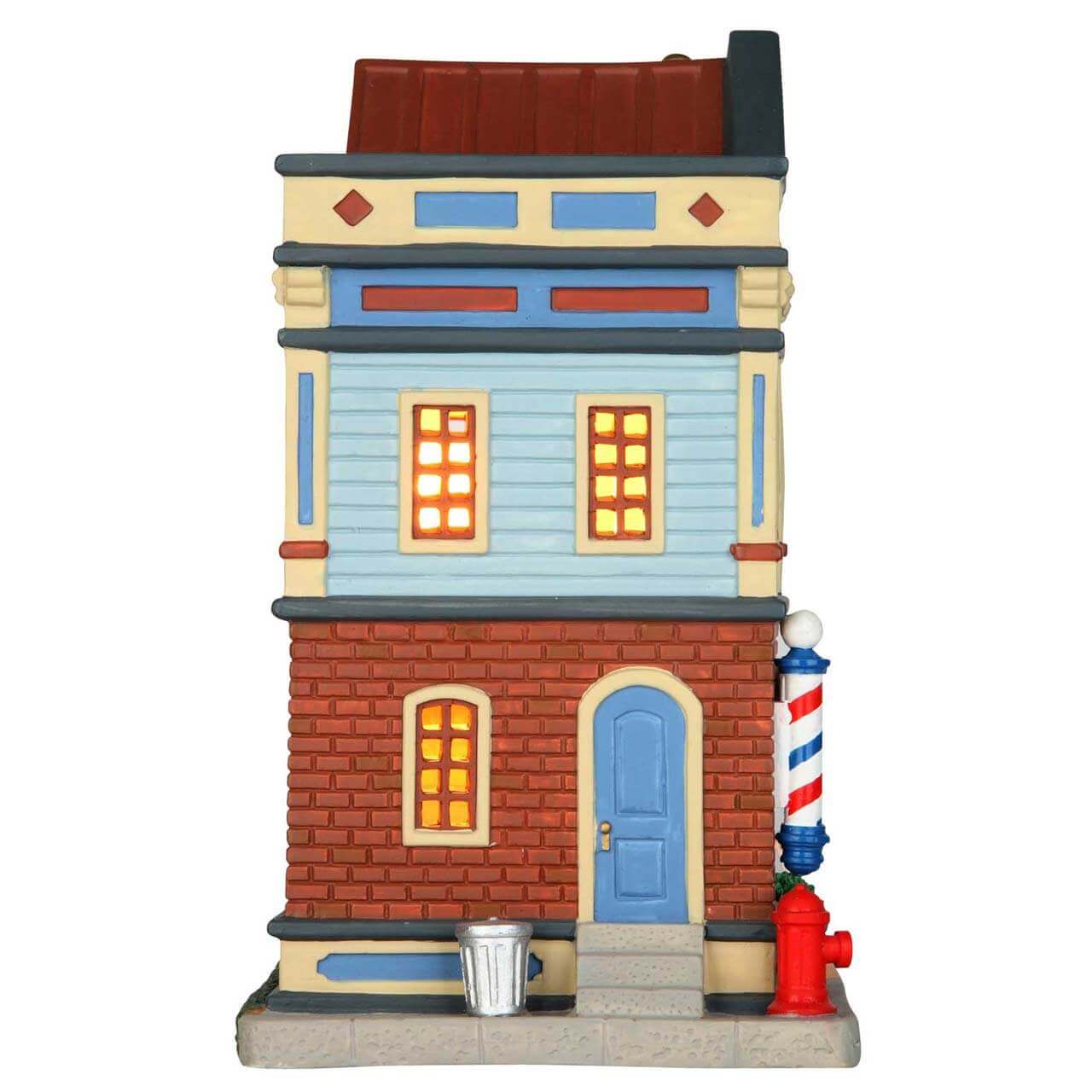 lemax-the-corner-barber-shop-miniaturhaus image 2