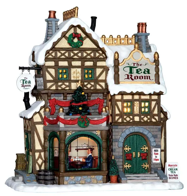 lemax-the-tea-room-beleuchtetes-miniaturhaus image 1