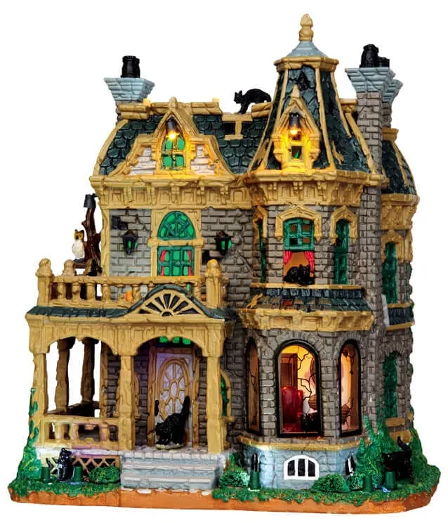 lemax-withered-mansion-gruselhaus-mit-blitzlicht-spooky-town image 1