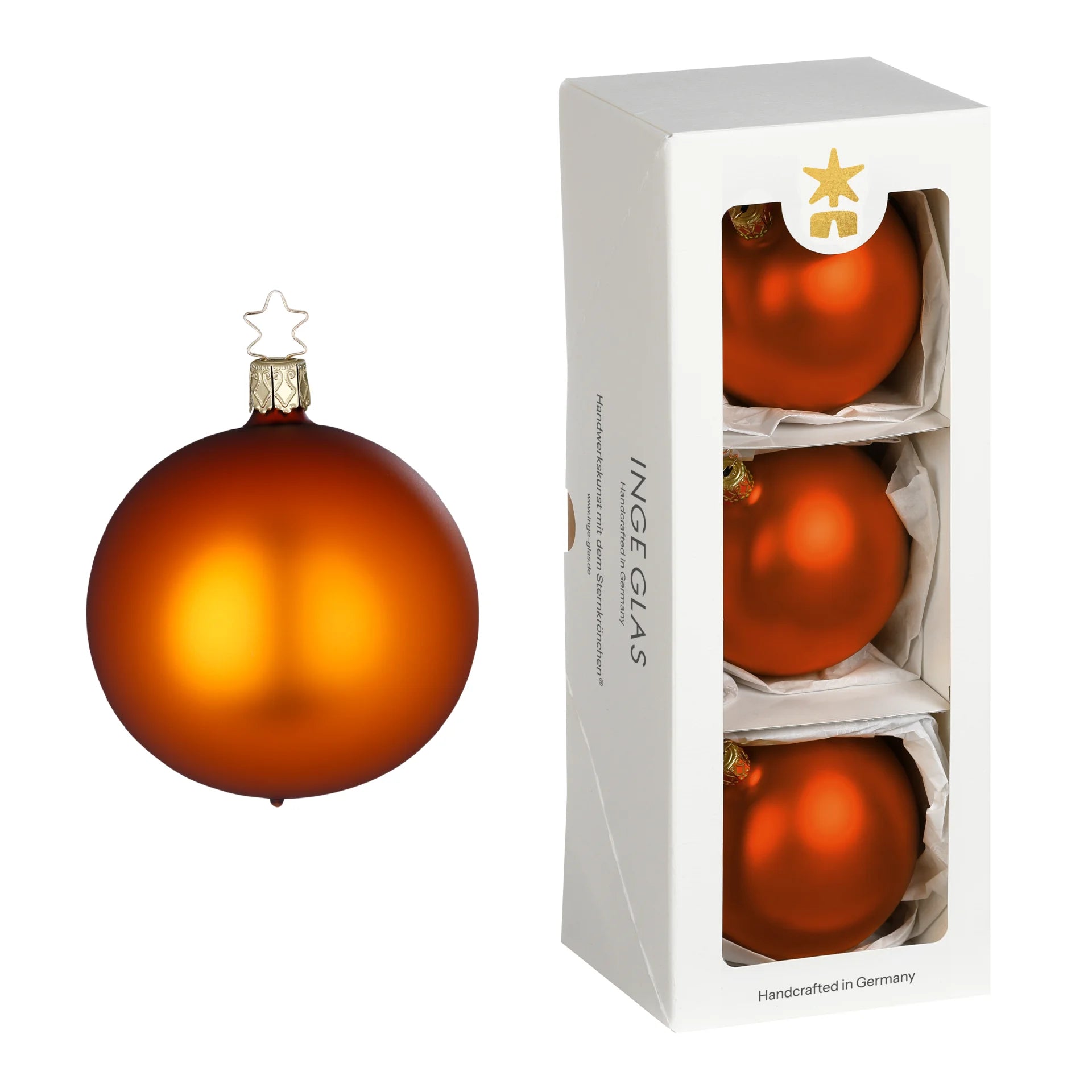 inge-glas-kugeln-kupferbraun-matt-christbaumkugel-8-cm image 1
