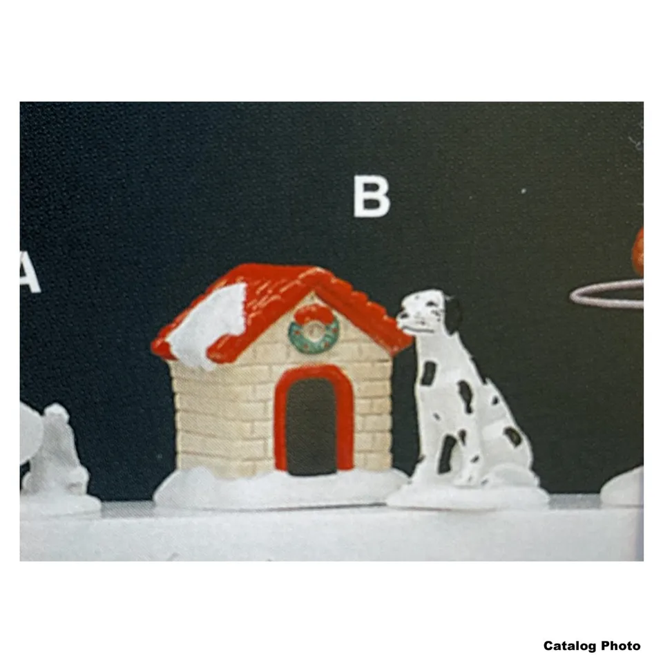 lemax-dog-house-and-dalmatian-holidays-seasons-miniatur-set image 1
