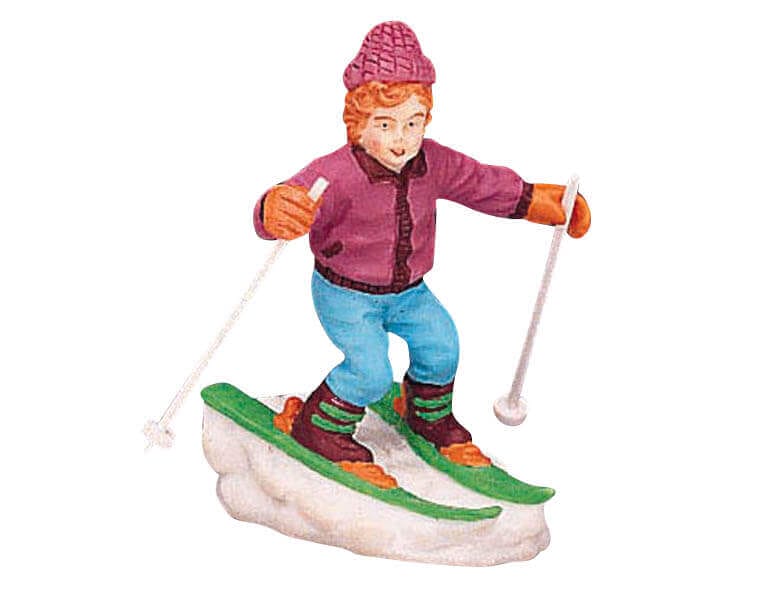lemax-learning-to-ski-winter-figurengruppe-ski image 1