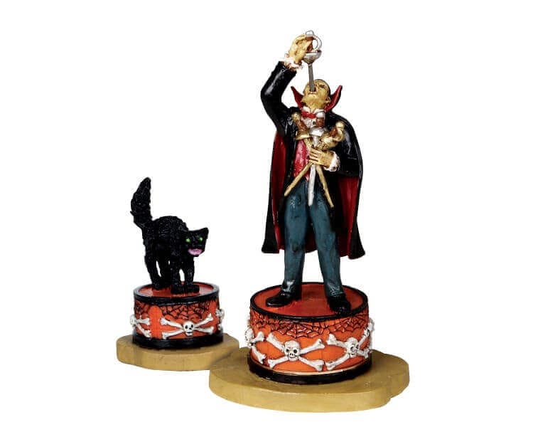 lemax-sword-swallower-spooky-town-miniaturfigur image 1