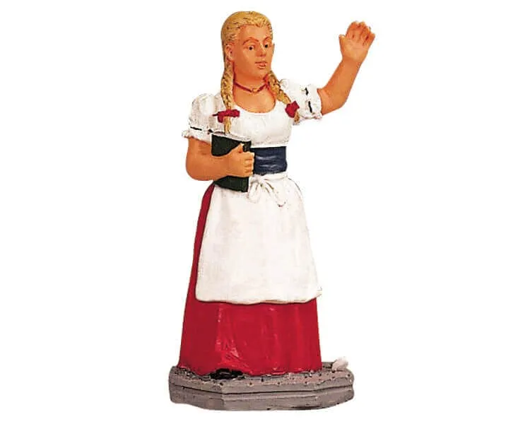 lemax-danish-restaurant-hostess-weihnachtsdorf-figur image 1