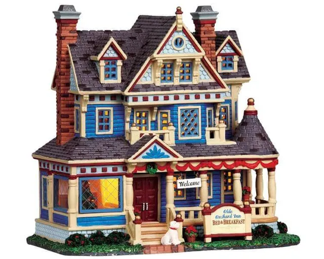 lemax-olde-orchard-inn-beleuchtetes-miniatur-gasthaus-f-r-weihnachtsdorf image 1