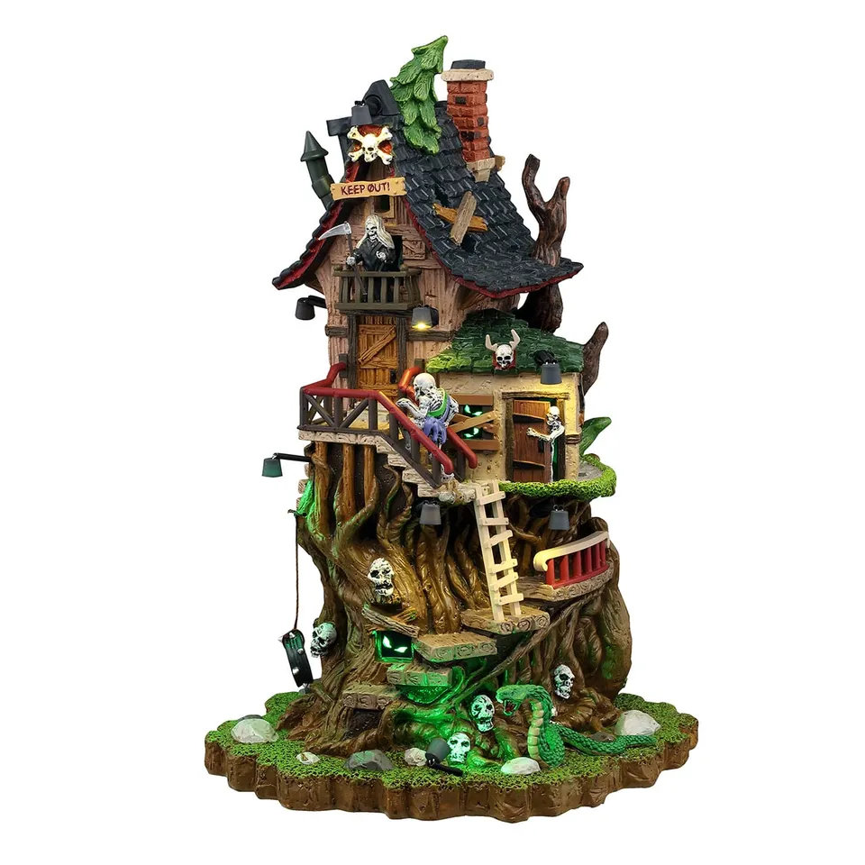 lemax-petrified-forest-tree-house-spooky-town image 1