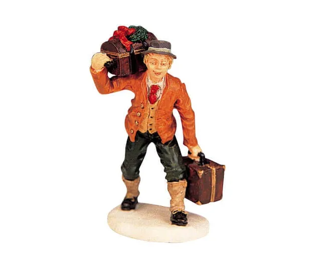 lemax-luggage-carrier-miniatur-gep-cktr-ger-figur image 1