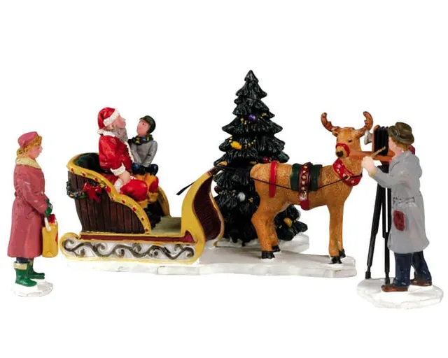 lemax-santa-s-sleigh-weihnachts-miniaturschlitten image 1
