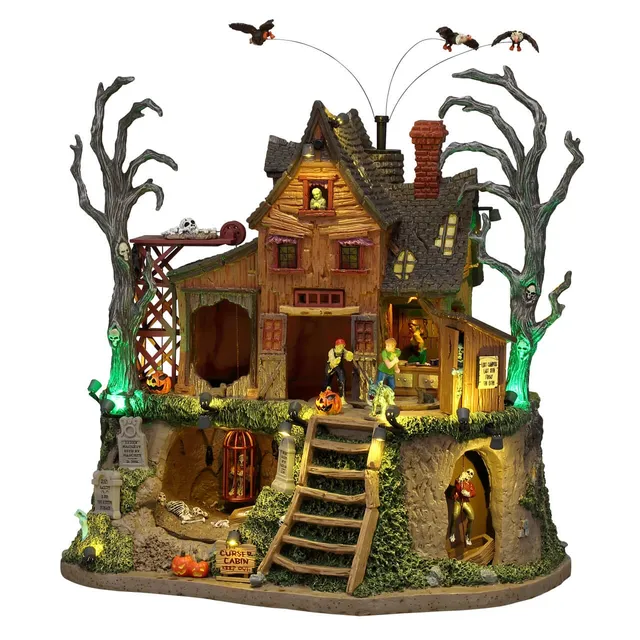 lemax-the-cursed-cabin-spooky-town-haus image 1