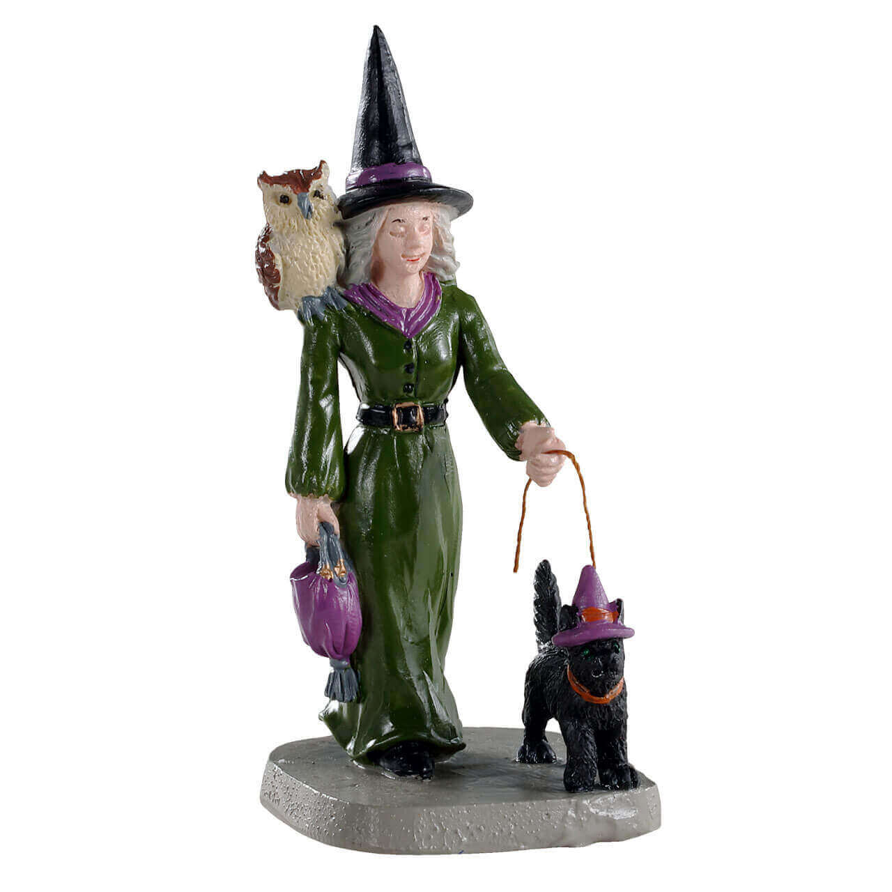 lemax-witch-shopping-spooky-town-figur image 1