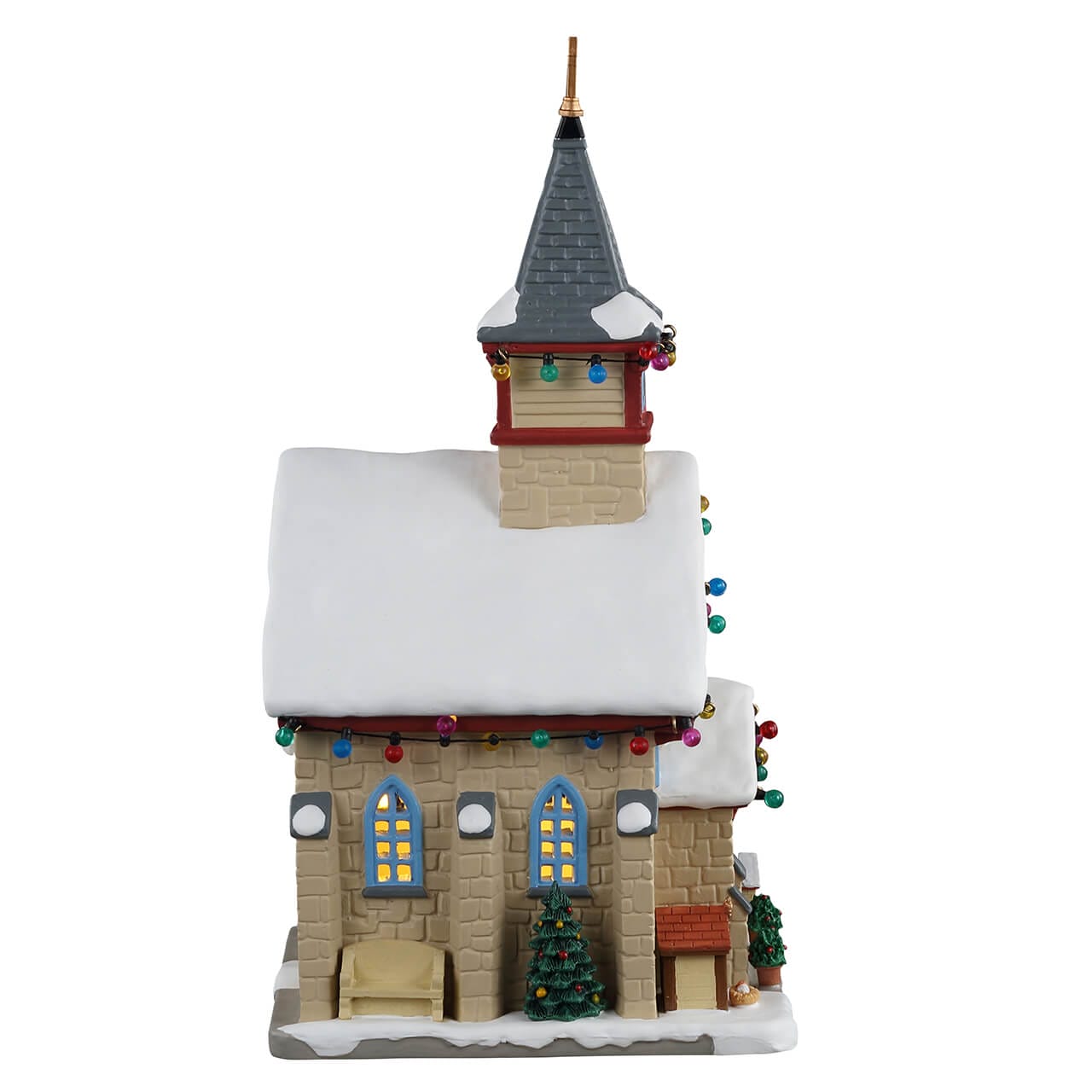 lemax-st-bernard-chapel-beleuchtete-steinkirche image 2