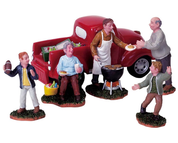 lemax-tail-gate-party-weihnachtsdorf-figurenset image 1