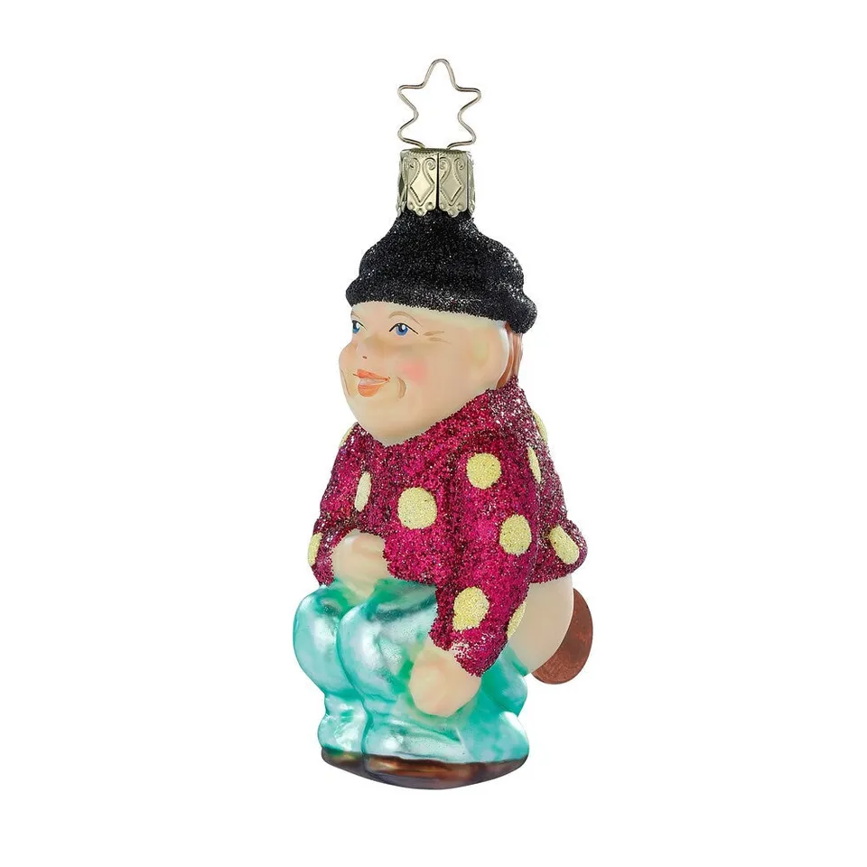 inge-glas-geldschei-erle-christbaumkugel-pink-10-cm image 1