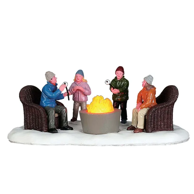 lemax-fire-pit-miniatur-feuerstelle-mit-licht image 1