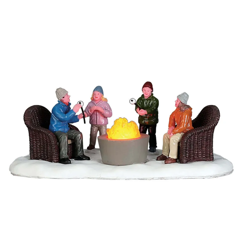 lemax-fire-pit-miniatur-feuerstelle-mit-licht image 1