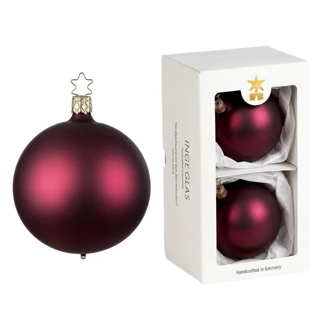 inge-glas-kugeln-rotwein-matt-10-cm-christbaumkugeln image 1