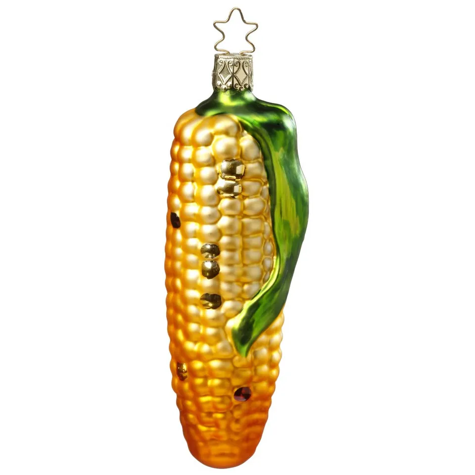 inge-glas-maiskolben-christbaumkugel-12-cm-gelb image 1
