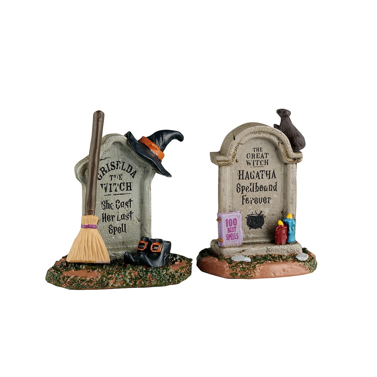 lemax-witch-tombstones-spooky-town-grabstein-set image 2