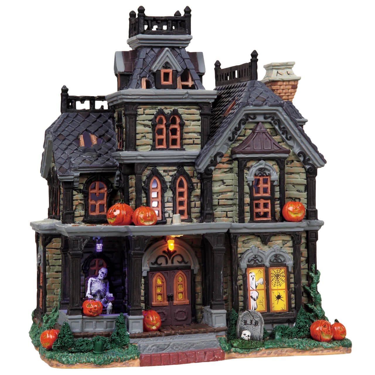 lemax-dreadful-manor-spooky-town-beleuchtetes-miniaturhaus image 1