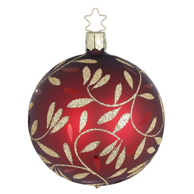 inge-glas-freudentanz-8-cm-christbaumkugel-burgundy image 1