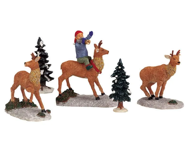 lemax-reindeer-games-weihnachts-miniaturfigurenset image 1