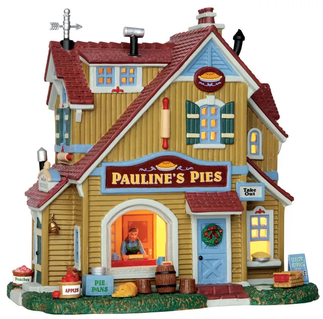 lemax-pauline-s-pie-shop-beleuchteter-miniatur-laden-f-r-weihnachtsdorf image 1