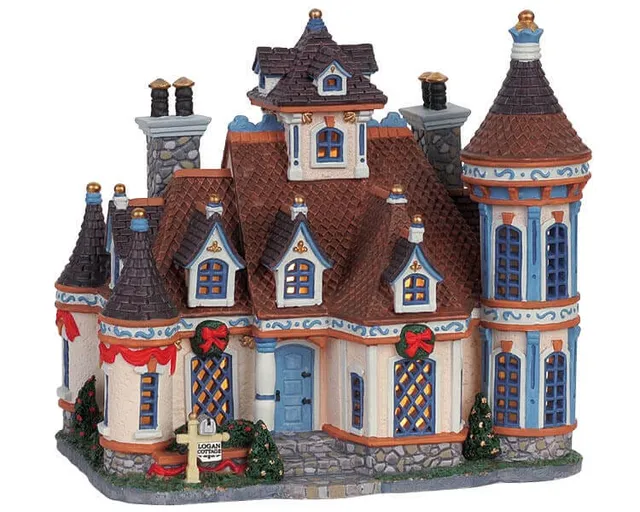 lemax-logan-cottage-miniatur-wohnhaus-winterdorf image 1