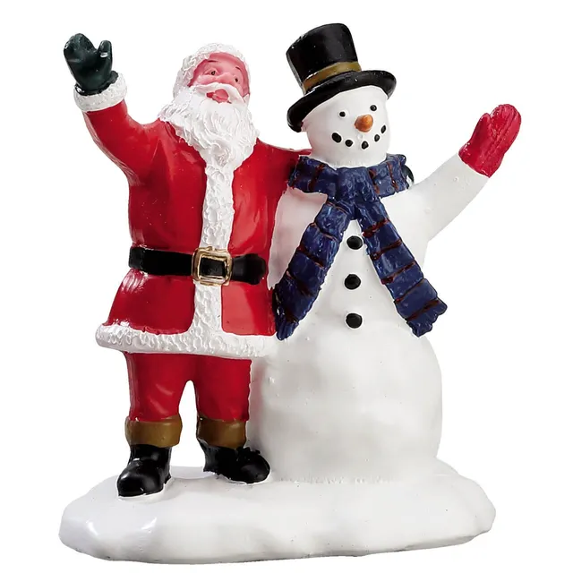 lemax-christmas-greetings-santa-schneemann-figur image 1