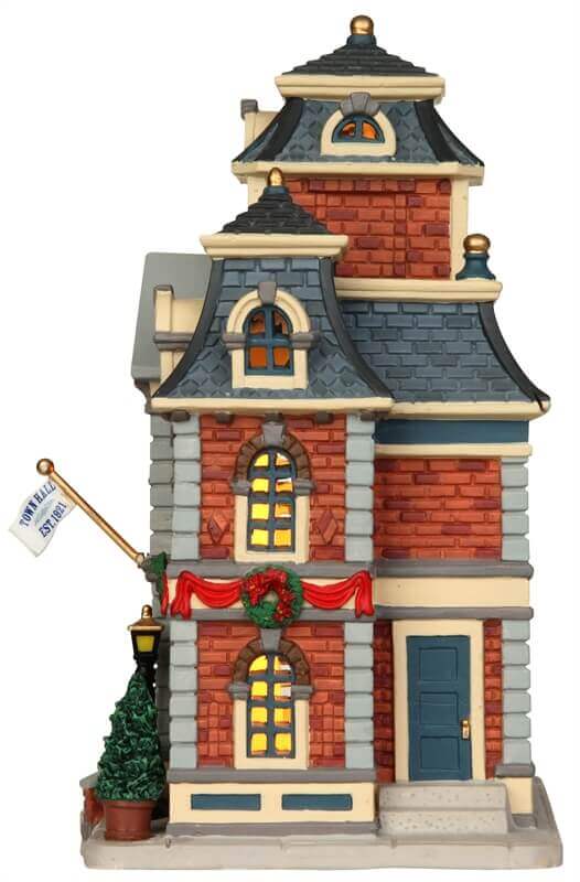 lemax-town-hall-beleuchtetes-miniatur-rathaus-weihnachtsdorf image 3