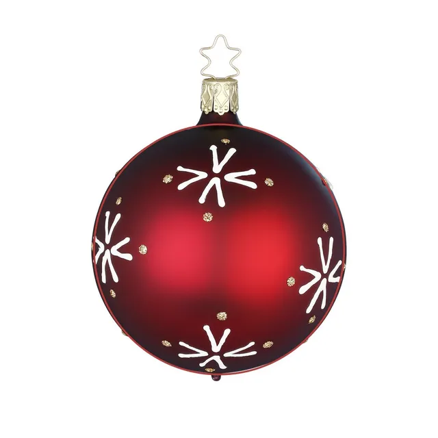 inge-glas-kuschelzeit-christbaumkugel-8-cm-imperial-red image 1