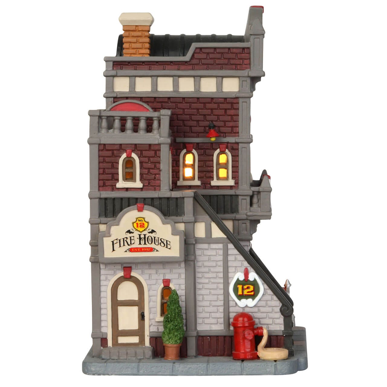 lemax-fire-house-no-12-beleuchtete-feuerwache image 2